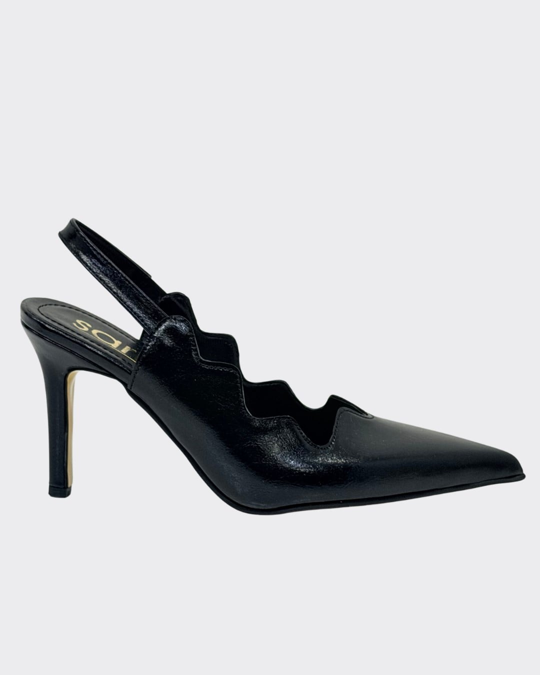 Asimetrik Kesimli 10 Cm Rahat Topuklu Stiletto