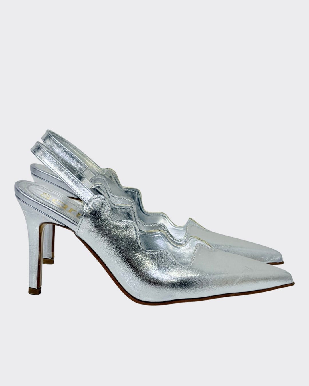 Asimetrik Kesimli 10 Cm Rahat Topuklu Stiletto