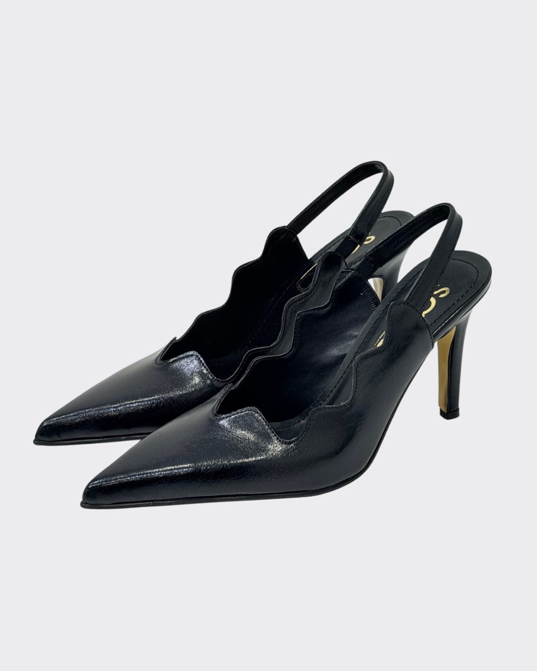 Asimetrik Kesimli 10 Cm Rahat Topuklu Stiletto