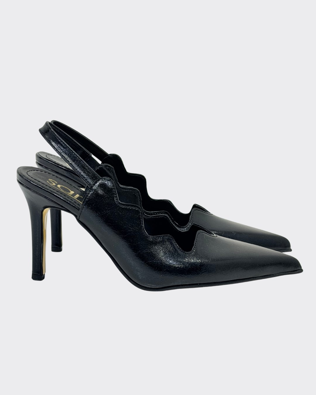 Asimetrik Kesimli 10 Cm Rahat Topuklu Stiletto
