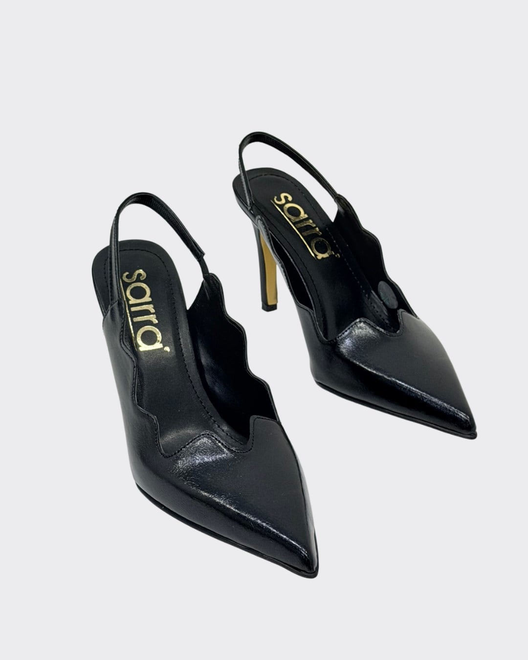 Asimetrik Kesimli 10 Cm Rahat Topuklu Stiletto