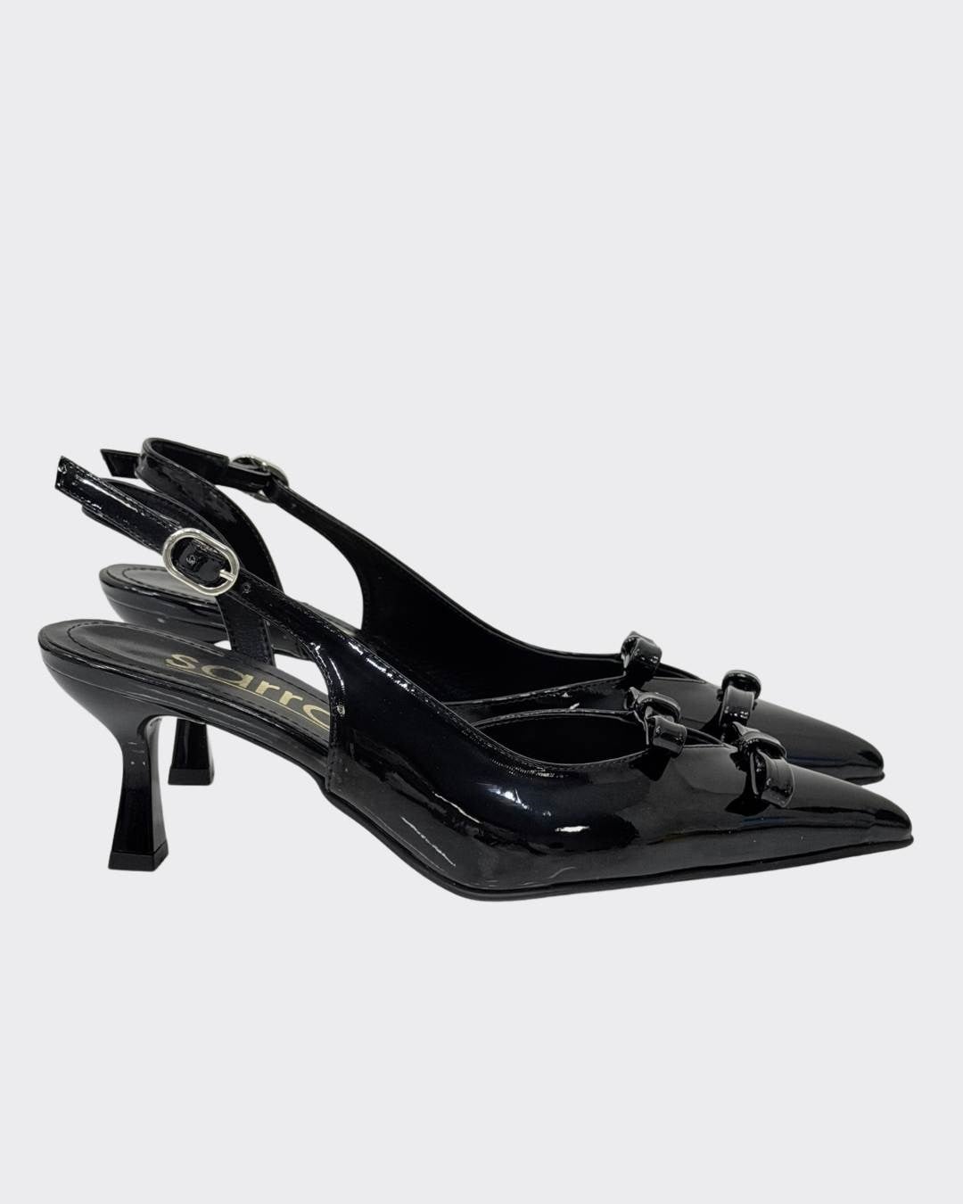 Çift Fiyonk Tasarımlı 7 Cm Rahat Topuklu Stiletto
