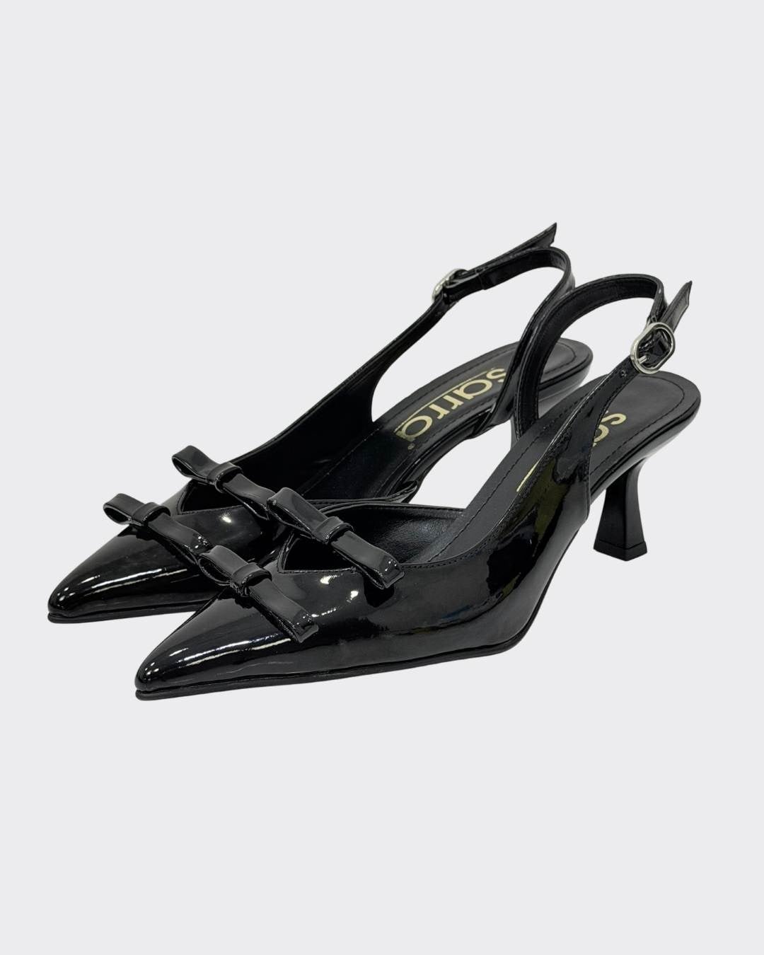 Çift Fiyonk Tasarımlı 7 Cm Rahat Topuklu Stiletto