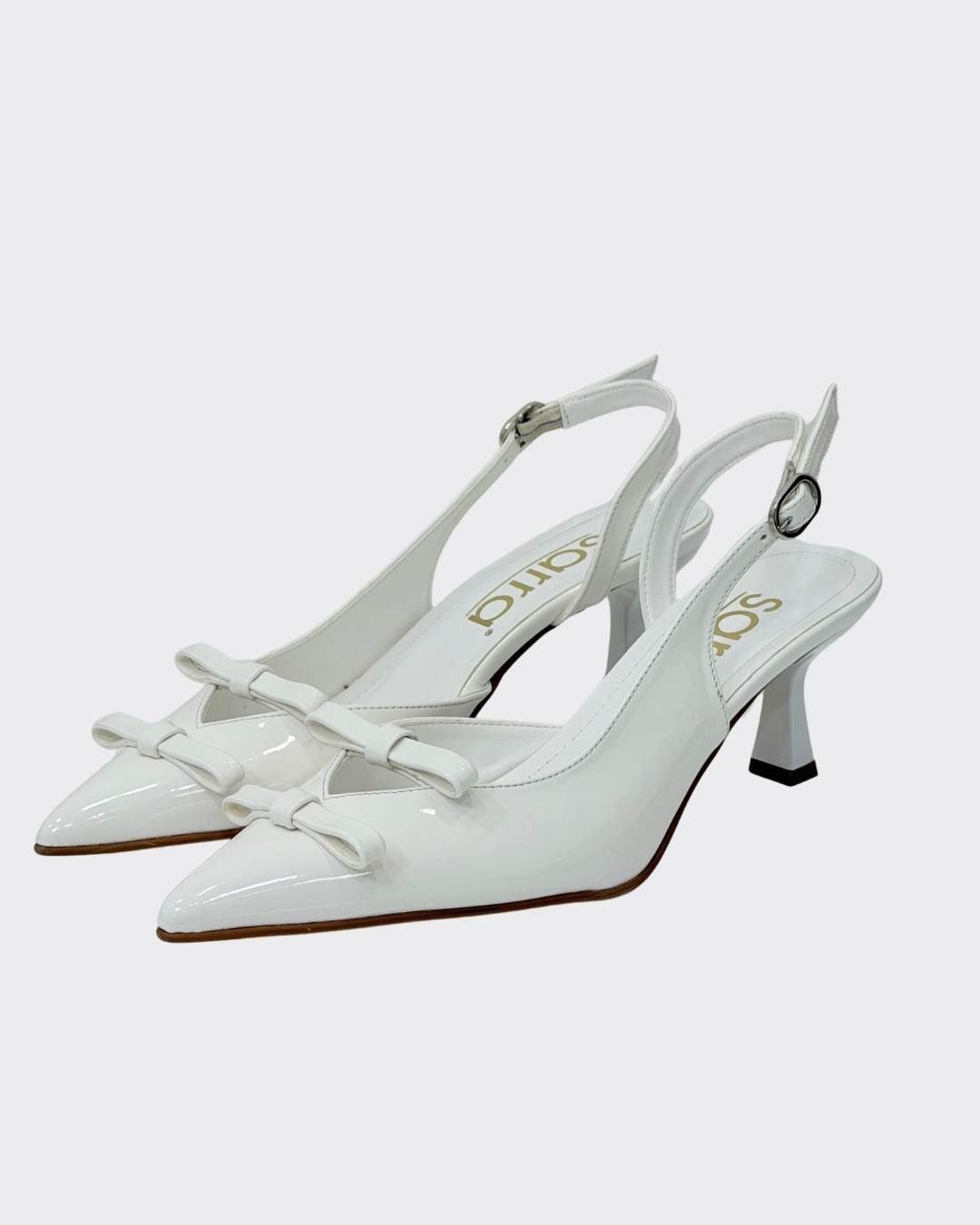 Çift Fiyonk Tasarımlı 7 Cm Rahat Topuklu Stiletto