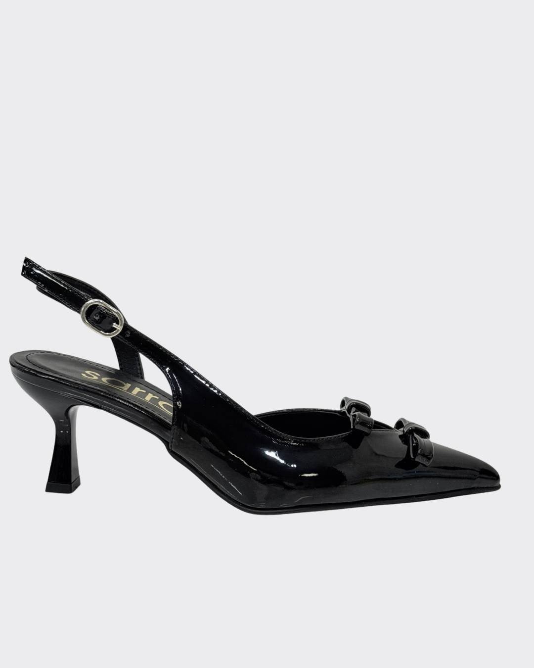 Çift Fiyonk Tasarımlı 7 Cm Rahat Topuklu Stiletto