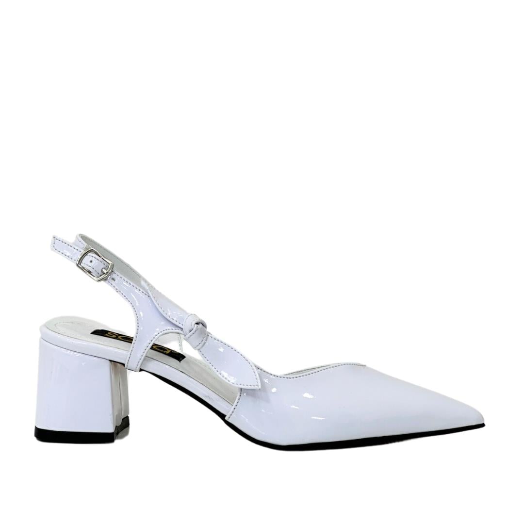 Fiyonk Tasarımlı 6 Cm Topuklu Rahat Rugan Stiletto