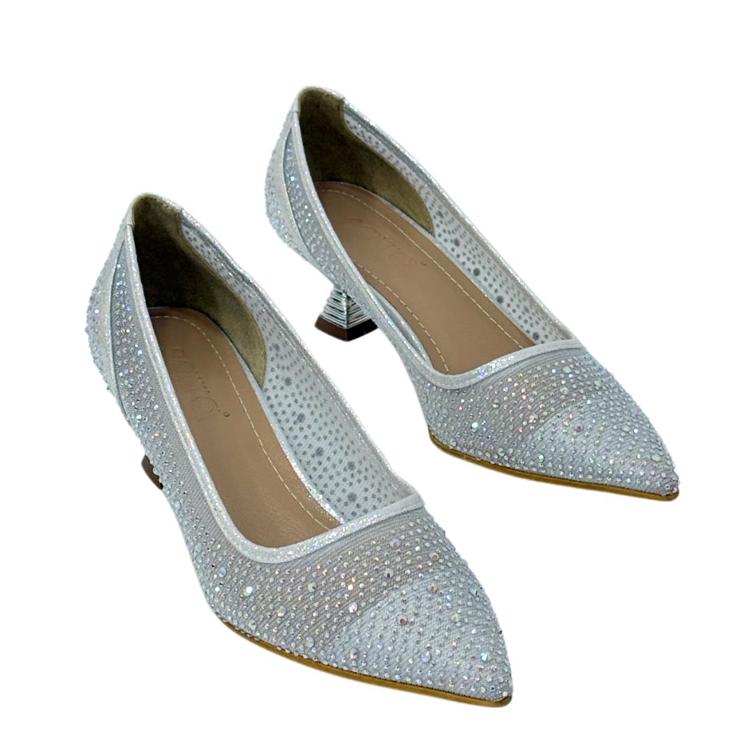 Full Taş İşlemeli Fındık Topuklu Stiletto