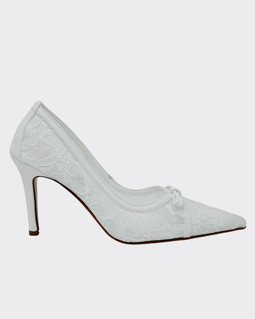 Özel Gübür Tasarımlı 9 Cm Rahat Topukluı Stiletto