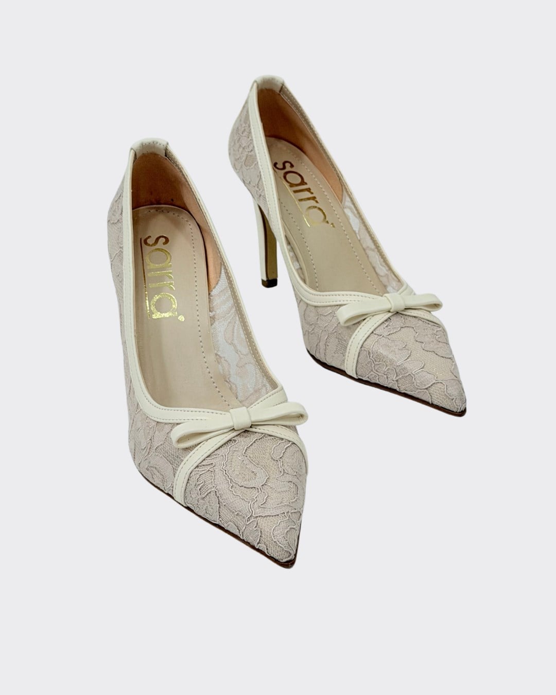Özel Gübür Tasarımlı 9 Cm Rahat Topukluı Stiletto