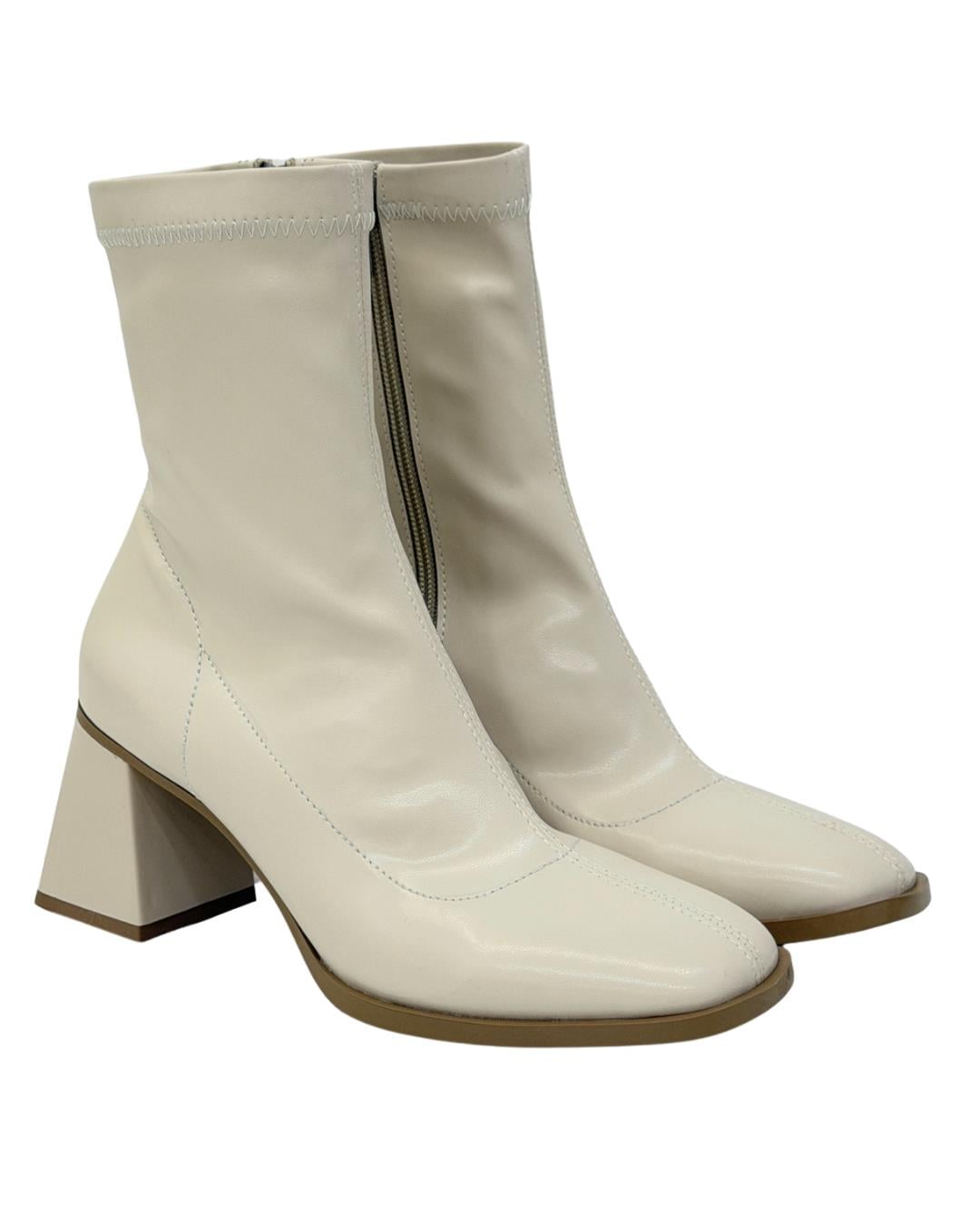 Streç 6 Cm Kalın Topuklu Bot