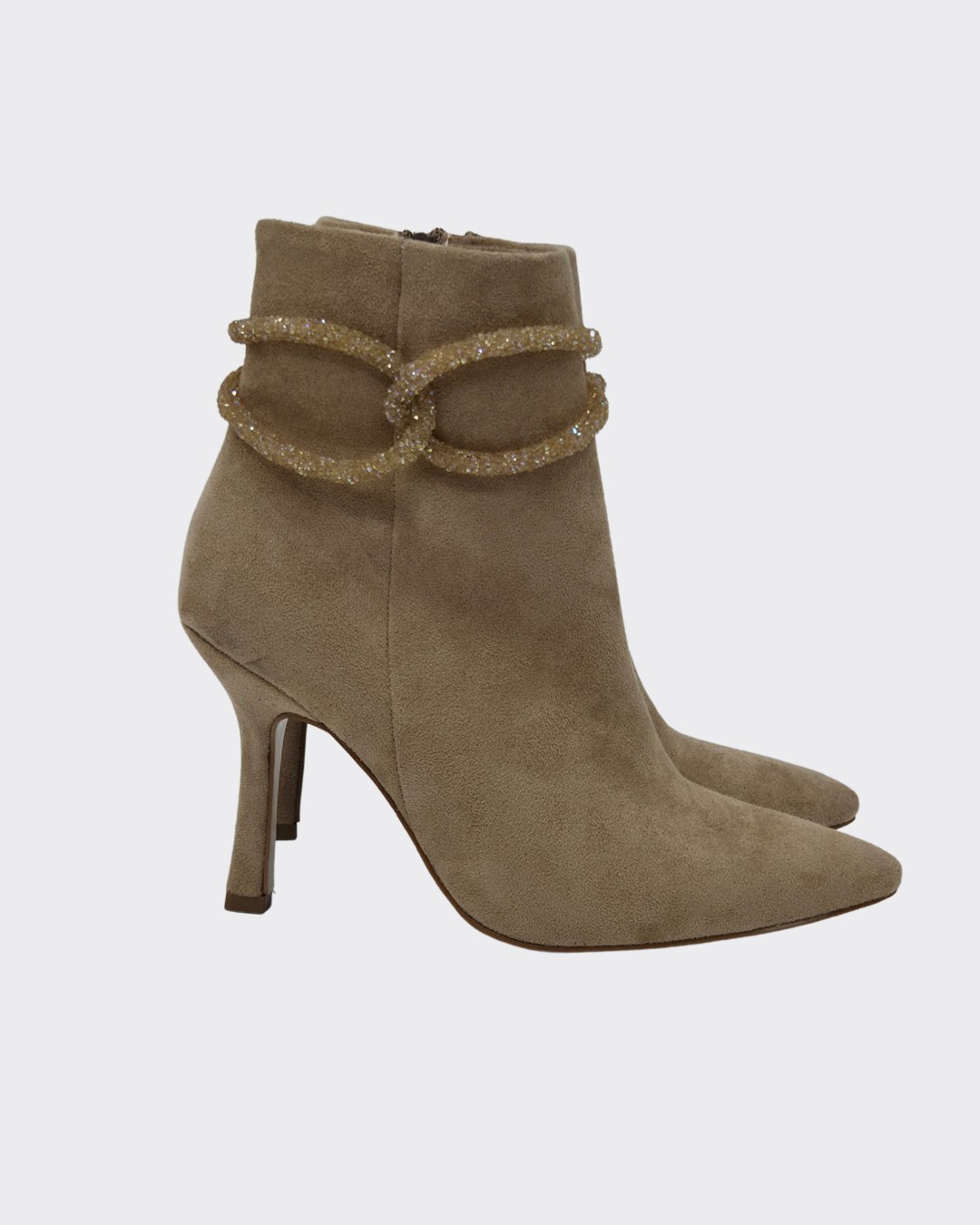 Taş Detaylı Tasarım Stiletto Bot