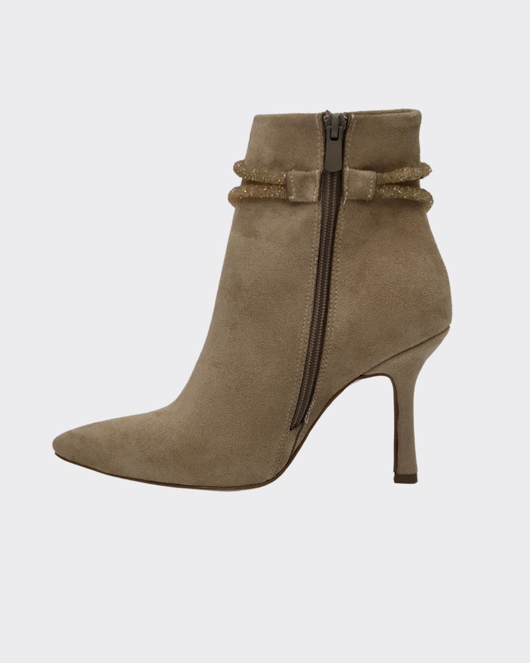 Taş Detaylı Tasarım Stiletto Bot