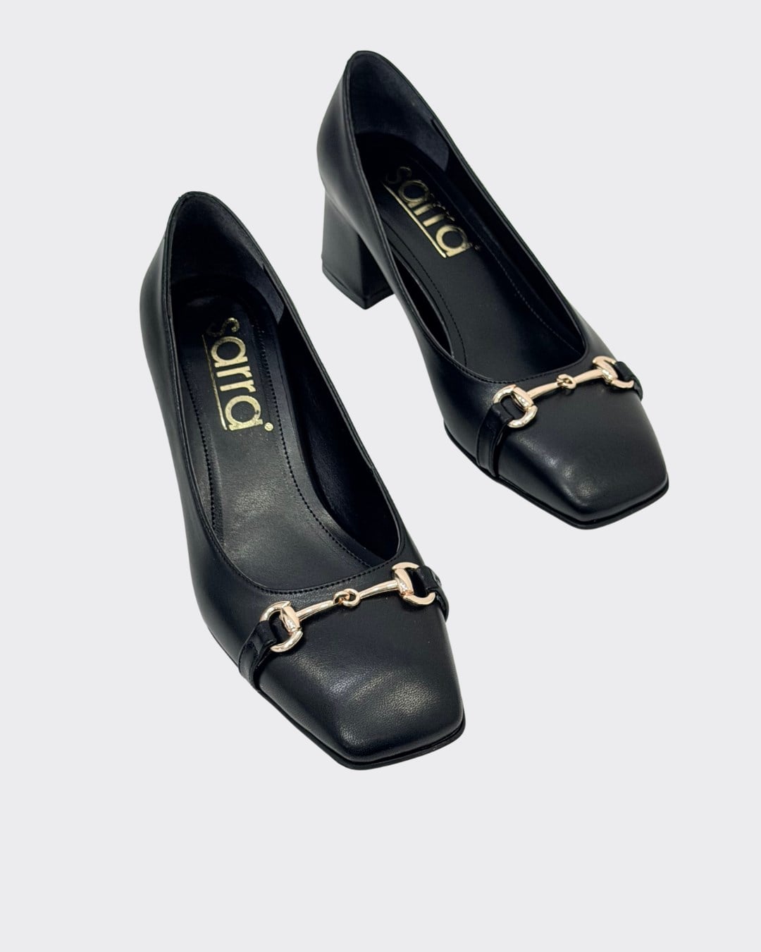 Toka Tasarımlı 6 Cm Kalıın Topuklu Ayakkabı