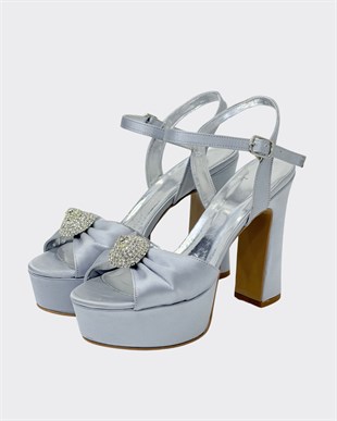 13 Cm Rahat Topuklu Toka Tasarımlı Platform Ayakkabı