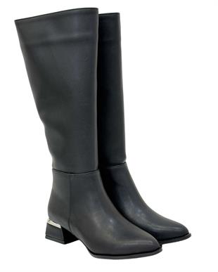 4 Cm Rahat Tasarım Topuklu Çizme