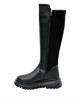 5 Cm Tabanlı Arkası Streç Çizme