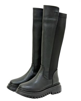 5 Cm Tabanlı Arkası Streç Çizme