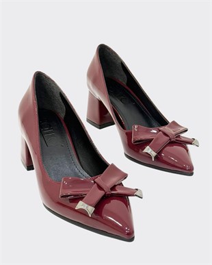 6 Cm Özel Rahat Topuklu Tasarım Tokalı Stiletto