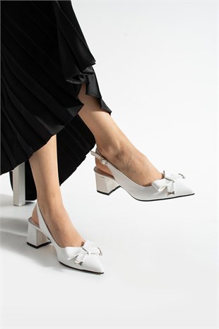 6 Cm Özel Rahat Topuklu Tasarım Tokalı Stiletto