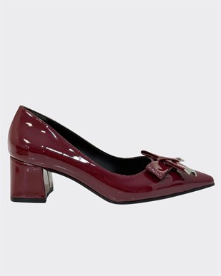 6 Cm Özel Rahat Topuklu Tasarım Tokalı Stiletto