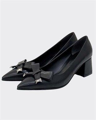 6 Cm Özel Rahat Topuklu Tasarım Tokalı Stiletto