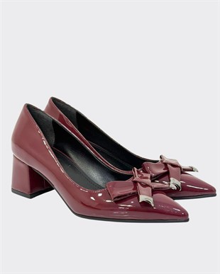 6 Cm Özel Rahat Topuklu Tasarım Tokalı Stiletto