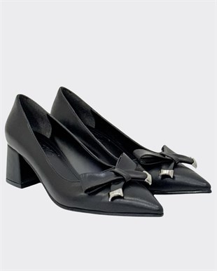 6 Cm Özel Rahat Topuklu Tasarım Tokalı Stiletto