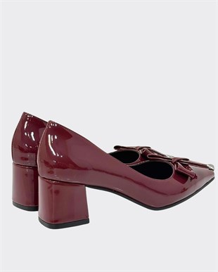 6 Cm Özel Rahat Topuklu Tasarım Tokalı Stiletto