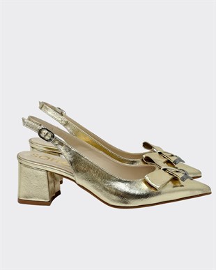 6 Cm Özel Rahat Topuklu Tasarım Tokalı Stiletto