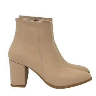 7 Cm Kalın Topuklu Sade Bot