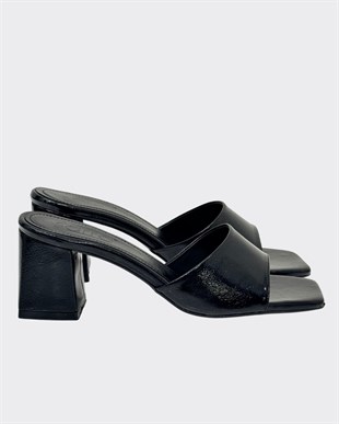 7 Cm Rahat Topuklu Sade Terlik