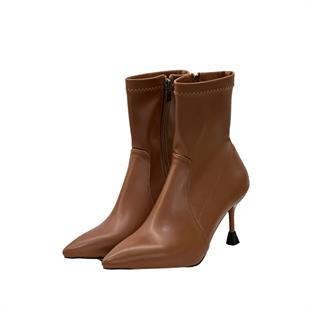 8 Cm Topuklu Streç Stiletto Bot