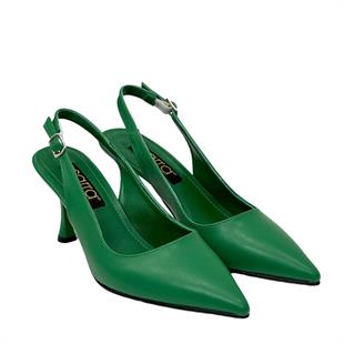 Arkası Açık 8 Cm Rahat Topuklu Stiletto