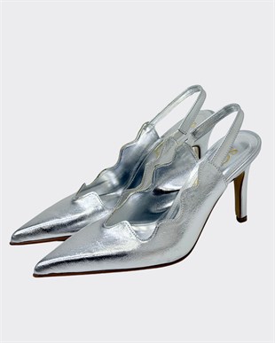 Asimetrik Kesimli 10 Cm Rahat Topuklu Stiletto