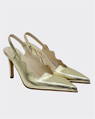 Asimetrik Kesimli 10 Cm Rahat Topuklu Stiletto