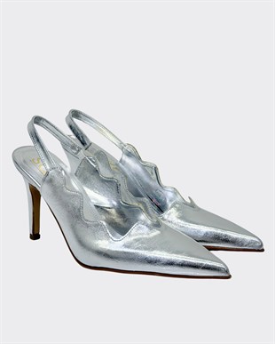 Asimetrik Kesimli 10 Cm Rahat Topuklu Stiletto