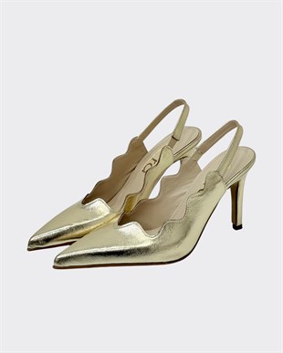 Asimetrik Kesimli 10 Cm Rahat Topuklu Stiletto