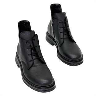 Bilek Boy Hakikik Deri 3 Cm Tabanlı Bot