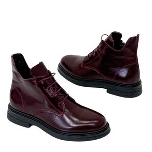 Bilek Boy Hakikik Deri 3 Cm Tabanlı Bot
