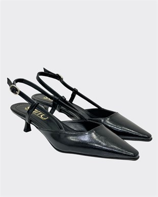 Fındık Topuk Sade 5 Cm Rahat Topuklu Stiletto