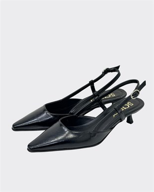 Fındık Topuk Sade 5 Cm Rahat Topuklu Stiletto