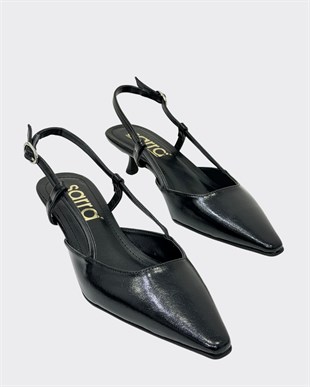Fındık Topuk Sade 5 Cm Rahat Topuklu Stiletto