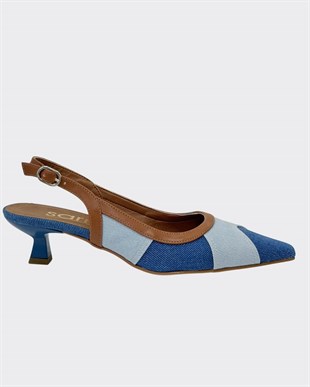 Fındık Topuklu Tasarım Rahat Stiletto