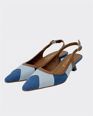 Fındık Topuklu Tasarım Rahat Stiletto