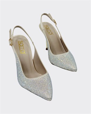 Full Taş İşlemeli 10 Cm Topuklu Stietto