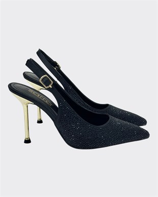 Full Taş İşlemeli 10 Cm Topuklu Stietto
