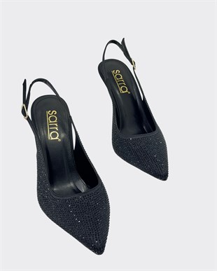 Full Taş İşlemeli 10 Cm Topuklu Stietto