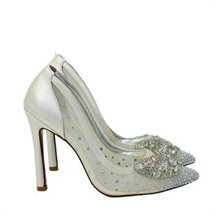 Gerçek Taş Detaylı Tasarım Stiletto