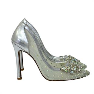 Gerçek Taş Detaylı Tasarım Stiletto