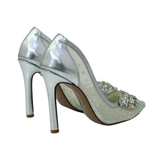 Gerçek Taş Detaylı Tasarım Stiletto